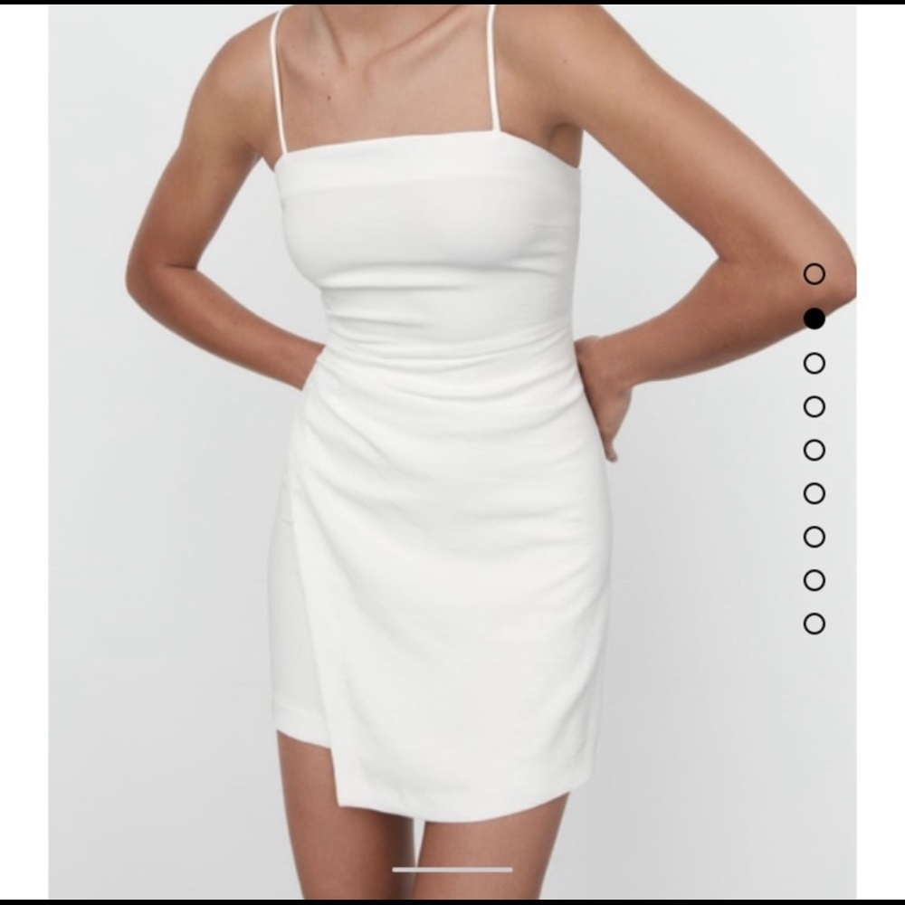 NWT Zara mini rushed dress